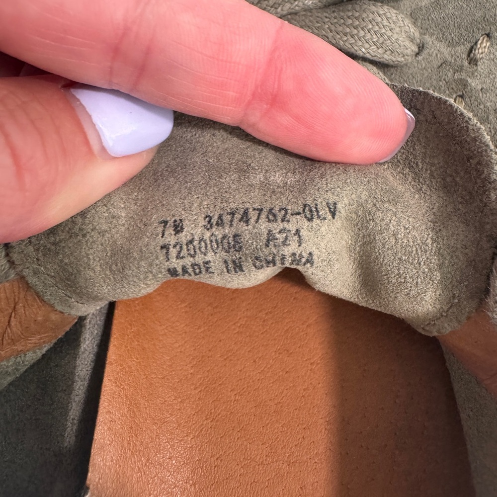 Frye Women’s Lena Low Lace Suede Sneaker, Olive Green, SIZE: 7 - Picture 2 of 12